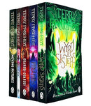 Terry Pratchett Discworld Novels Series 2 - 5 Books Collection Set (Wyrd Sisters, Pyramids, Guards! Guards!, Eric, Moving Pictures)
