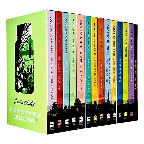 Miss Marple Complete Mysteries Series Books 1 - 14 Collection Set by Agatha Christie (The Murder at the Vicarage, At Bertram's Hotel, Nemesis, Thirteen Problems & Miss Marple's Final Cases & More)