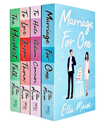 Ella Maise Collection 4 Books Set (Marriage for One, The Hardest Fall, To Love Jason Thorn, To Hate Adam Connor)