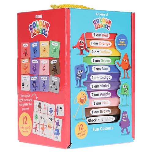 A Case of Colourblocks 12 Mini Books Collection Boxset (I am Red, I am Blue, I am Yellow, I am Green, I am Orange, I am Purple, I am Pink, I am Brown, Black and White, I am Indigo, I am Violet and Grey)