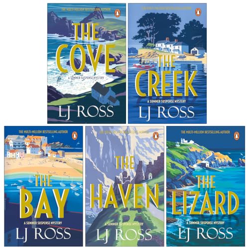 The Summer Suspense Mysteries Collection 5 Books Set By LJ Ross (The Cove, The Creek, The Bay, The Haven and The Lizard)