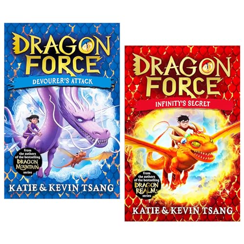 Dragon Force Series 2 Books Collection Set (Infinity's Secret & Devourer's Attack) by Katie & Kevin Tsang