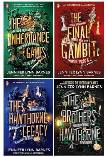 The Inheritance Games Series 4 Books Collection Set By Jennifer Lynn Barnes (The Inheritance Games, The Hawthorne Legacy, The Final Gambit & The Brothers Hawthorne)