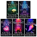 Dark Olympus Series 5 Books Set By Katee Robert (Neon Gods, Electric Idol, Wicked Beauty, Radiant Sin, Cruel Seduction)