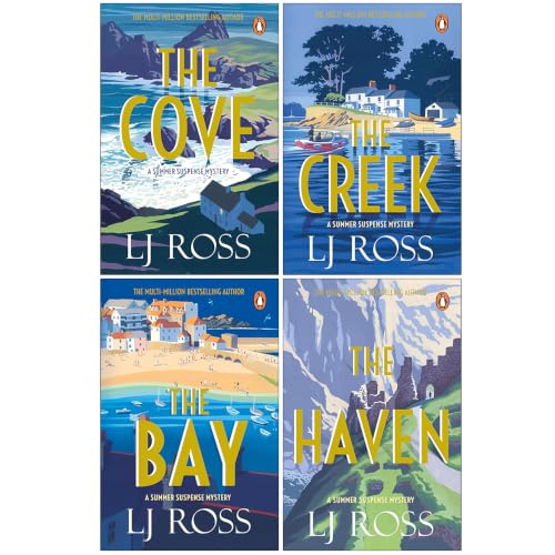 The Summer Suspense Mysteries Collection 4 Books Set By LJ Ross (The Cove, The Creek, The Bay and The Haven)