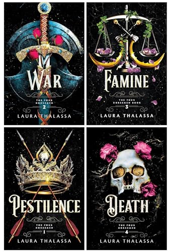 The Four Horsemen Series by Laura Thalassa – 4-Book Collection Set (Pestilence, War, Famine & Death)| Epic Fantasy, Bestselling YA Fiction & Adventure
