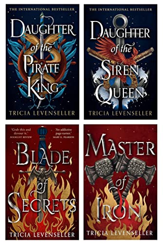 Tricia Levenseller Collection 4 Books Set (Daughter of the Pirate King, Daughter of the Siren Queen, Blade of Secrets & Master of Iron)