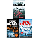 David Baldacci Private Investigator Archer Collection 3 Books Set (One Good Deed, A Gambling Man, Dream Town)
