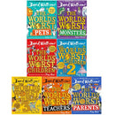 David Walliams World's Worst 7 Books Collection Set (World's Worst Children 2, World's Worst Children 3, World's Worst Teachers, World’s Worst Parents, World’s Worst Pets, World’s Worst Monsters&MORE)