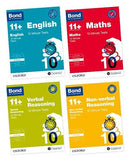 Bond 11+, 10 Minute Tests (Year 9-10) By Oxford 4 Books Collection Set