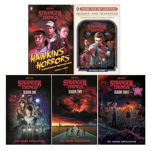 Stranger Things Collection 5 Books Set (Stranger Things Hawkins Horrors, Heroes and Monsters, Stranger Things Season One, Season Two and Season Three)
