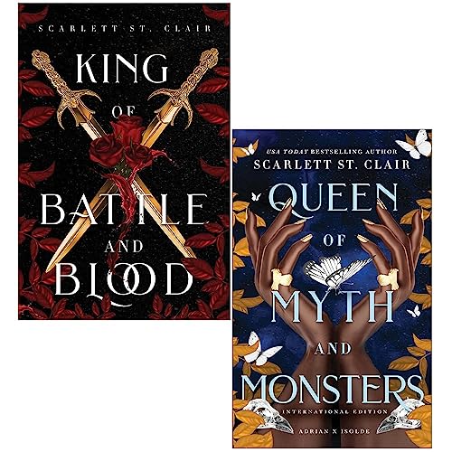 Adrian X Isolde 2 Book Set by Scarlett St. Clair – King of Battle and Blood, Queen of Myth and Monsters | Fantasy, Romance, YA, Fiction Series
