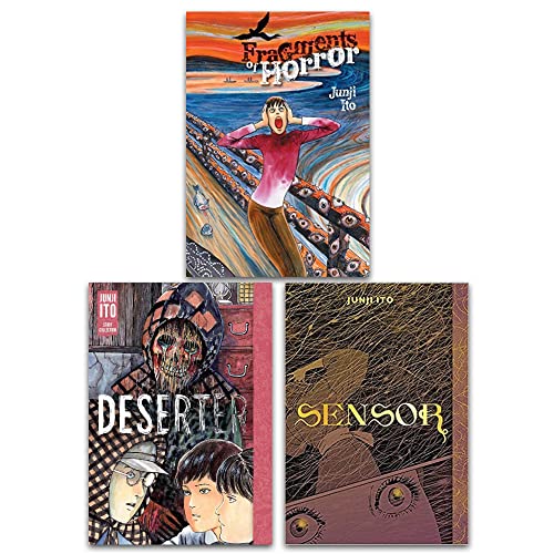 Junji Ito 3 Books Story Collection Set (Deserter, Fragments of Horror, Sensor)