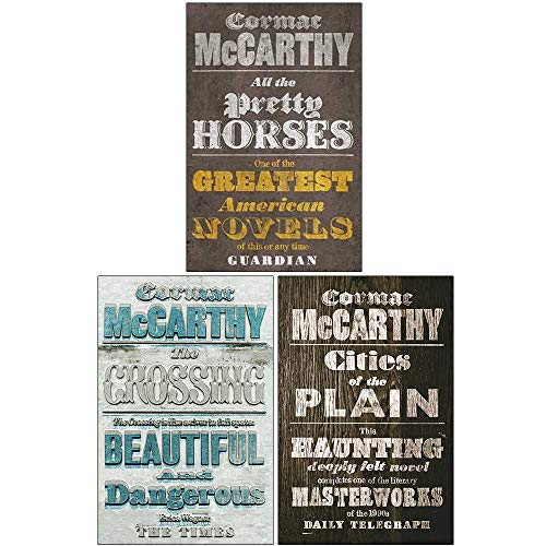 Border Trilogy 3-Book Collection by Cormac McCarthy – Classic American Literature Featuring All the Pretty Horses, The Crossing & Cities of the Plain