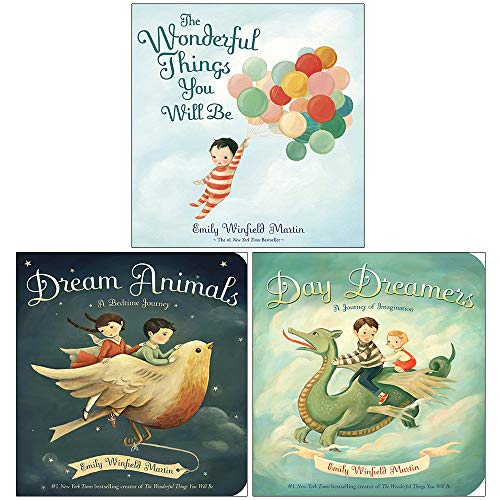 Emily Winfield Martin Collection 3 Books Set (The Wonderful Things You Will Be , Dream Animals, Day Dreamers)