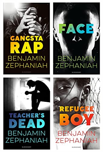 Benjamin Zephaniah Collection 4 Books Set (Gangsta Rap, Face, Teacher's Dead & Refugee Boy)