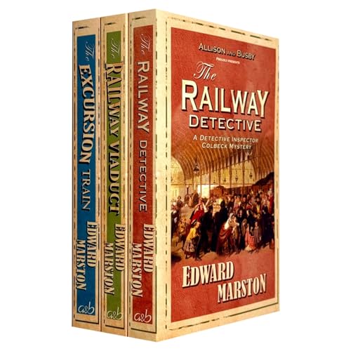 The Railway Detective Series 1-3 Books Collection Set By Edward Marston (The Railway Detective, The Excursion Train and The Railway Viaduct)