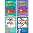 My Body's Changing & Guide to Growing Up Series 4 Books Collection Set By Anita Ganeri, Anita Naik, Phil Wilkinson (A Boy's Guide to Growing Up, A Girl's Guide to Growing Up, The Girls, The Boys)