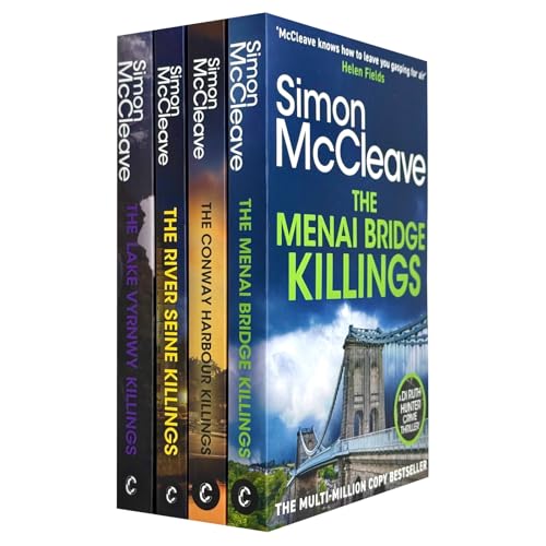DI Ruth Hunter Series 8-11 Collection 4 Books Set By Simon McCleave (The Menai Bridge Killings, The Conway Harbour Killings, The River Seine Killings and The Lake Vyrnwy Killings)