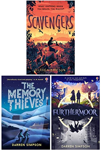 Darren Simpson Collection 3 Books Set (Scavengers, The Memory Thieves & Furthermoor)