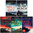 Kate Rhodes Ben Kitto Series Collection 5 Books Set (Hell Bay, Ruin Beach, Burnt Island, Pulpit Rock, Devil's Table)