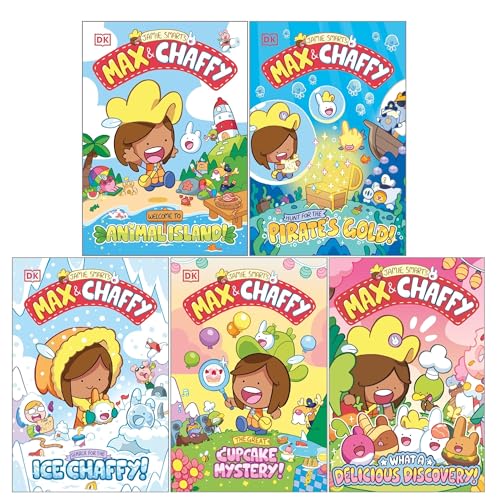 Max and Chaffy Series 5 Books Collection Set By Jamie Smart (Welcome to Animal Island, The Great Cupcake Mystery, Search for the Ice Chaffy, Hunt for the Pirate's Gold, What a Delicious Discovery!)
