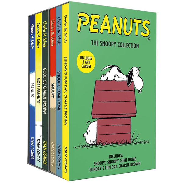 Charles M Schulz Peanuts Collection 6 Books Box Set (Peanuts, More Peanuts, Good Ol' Charlie Brown, Snoopy, Snoopy Come Home, Sunday's Fun Day Charlie Brown)