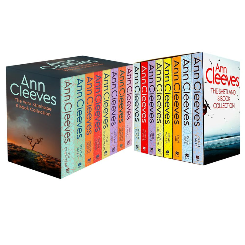 Ann Cleeves TV Shetland & Vera Series Collection 16 Books Set (Telling Tales, Harbour Street, Silent Voices & Many More!)