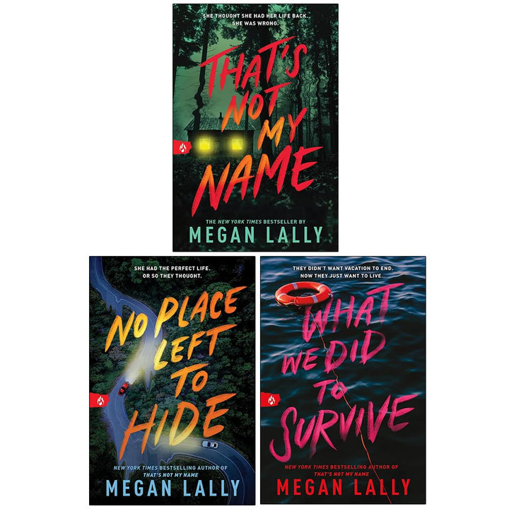 Megan Lally Collection 3 Books Set (That's Not My Name, No Place Left to Hide and What We Did to Survive) | Paperback