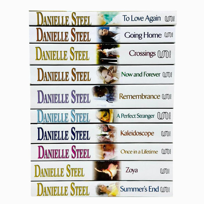 Danielle Steel Collection 10 Books Set (Going Home, To Love Again, Crossings, Now And Forever, Remembrance, A Perfect Stranger, Kaleidoscope, Once In A Lifetime, Zoya, Summer's End)