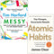Messy The Power of Disorder to Transform Our Lives By Tim Harford & Atomic Habits By James Clear 2 Books Collection Set