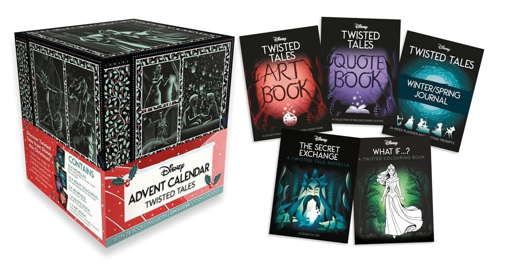Disney Twisted Tales Advent Calendar Box Set: Fantasy Books for Kids - Holiday Gift with Magic, Adventure, Fun & Surprises for Children