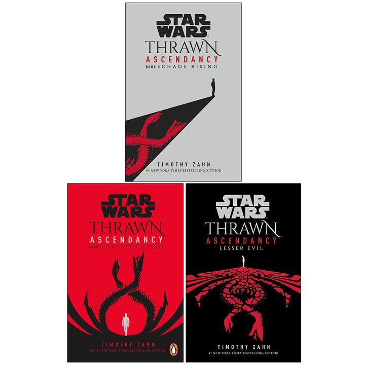 Star Wars Thrawn Ascendancy 1-3 Books Collection Set by Timothy Zahn: Chaos Rising, Greater Good, Lesser Evil – Epic Sci-Fi Adventure for Star Wars