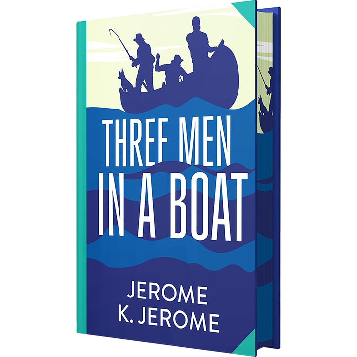 Three Men in a Boat Book by Jerome K. Jerome – A Hilarious Journey of Friendship, Misadventure, and British Wit | Classics Sprayed Edge Deluxe Hardcover Edition