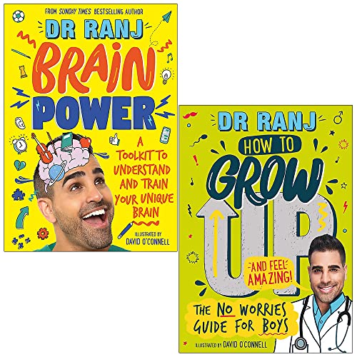 Dr Ranj Singh Collection 2 Books Set (Brain Power, How to Grow Up and Feel Amazing)