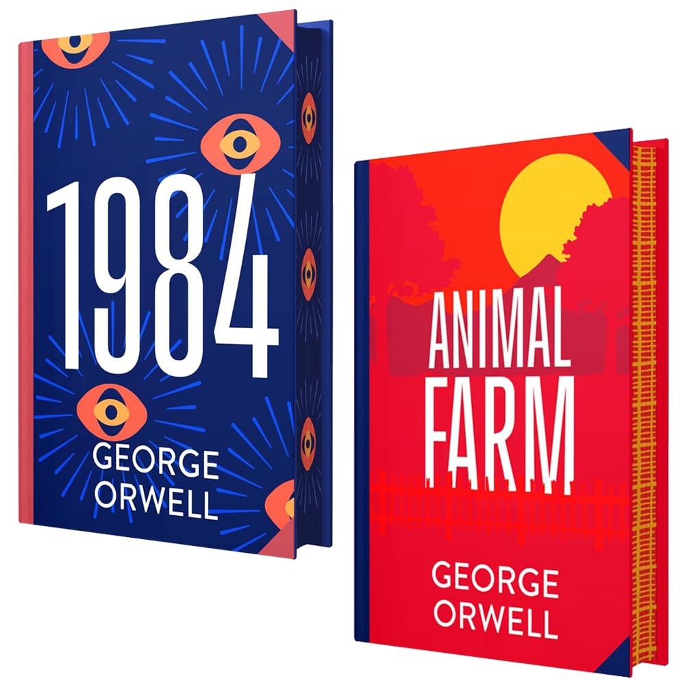 George Orwell Hardback Sprayed Edge Edition 2 Books Collection Set (1984 and Animal Farm)