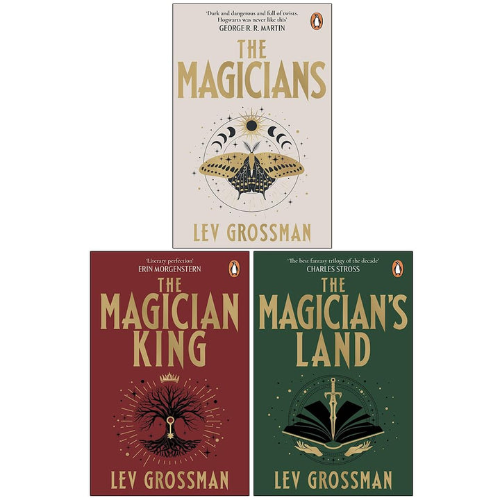 Lev Grossman Magicians Trilogy 3 Books Collection Set (The Magicians, The Magician King, The Magician's Land)