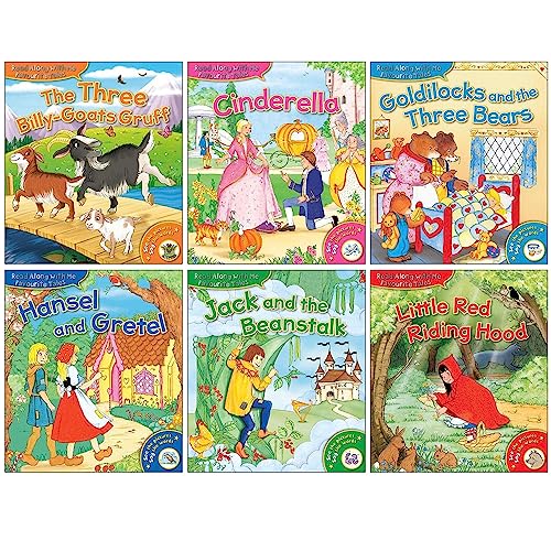Favourite Tales Read Along With Me Collection 6 Books Set (Cinderella, Hansel and Gretel, Little Red Riding Hood & More!)