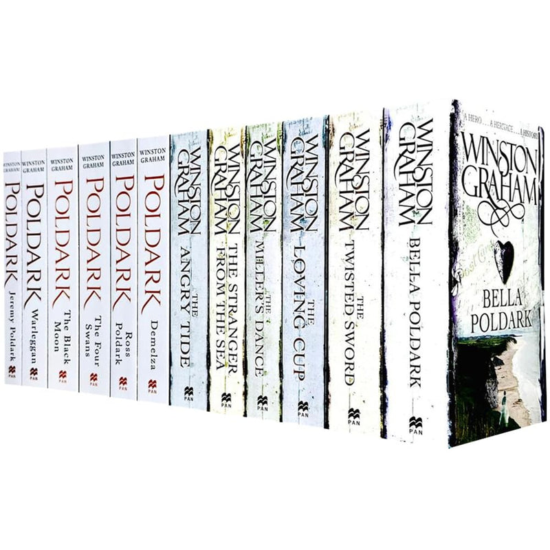 Poldark Series by Winston Graham 12 Historical Fiction Book Collection | Bella Poldark & More | Classic Drama, Literature, Best Sellers | Paperback