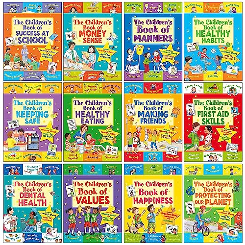 Star Rewards - Life Skills For Kids Collection 12 Books Set (The Children's Book Of Success At School, Money Sense, Manners, Healthy Habits, Keeping Safe, Healthy Eating & More)