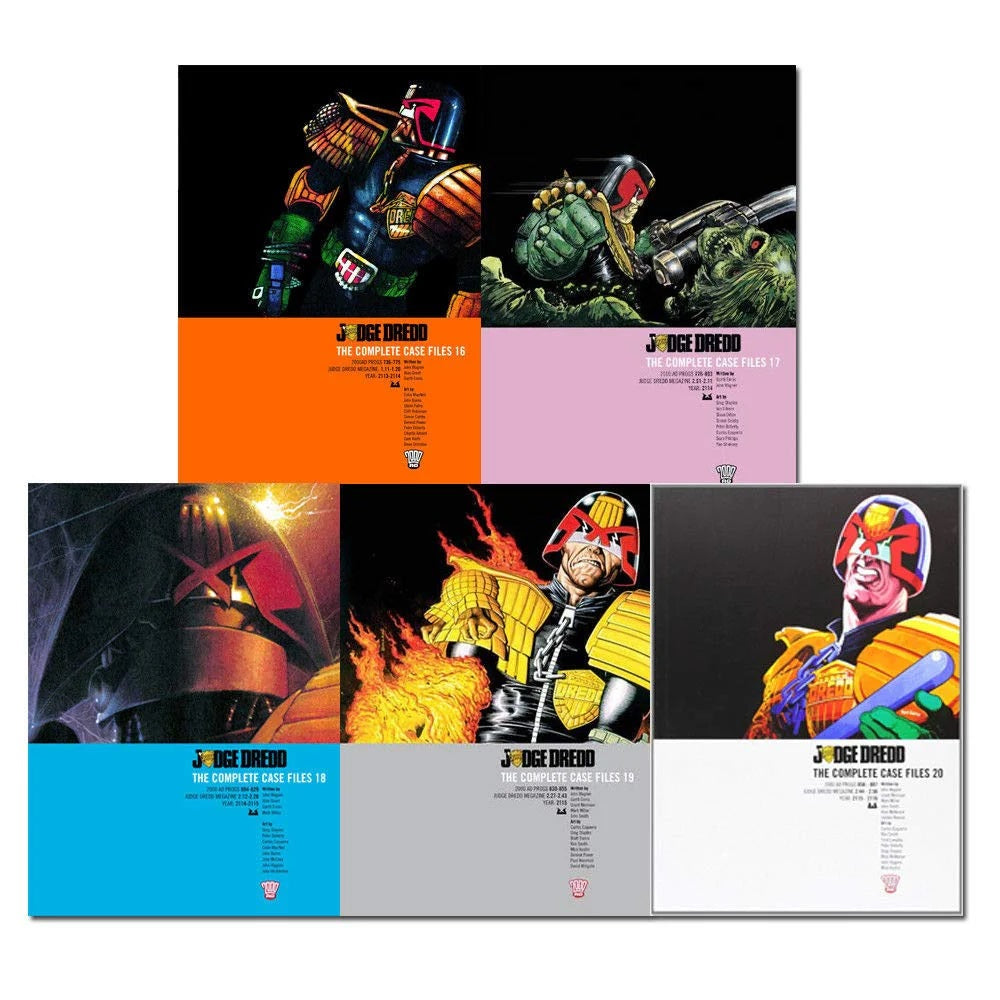 Set Dredd Judge Dredd Complete Case Files Volume 16-20 Collection 5 Books Set Se ...