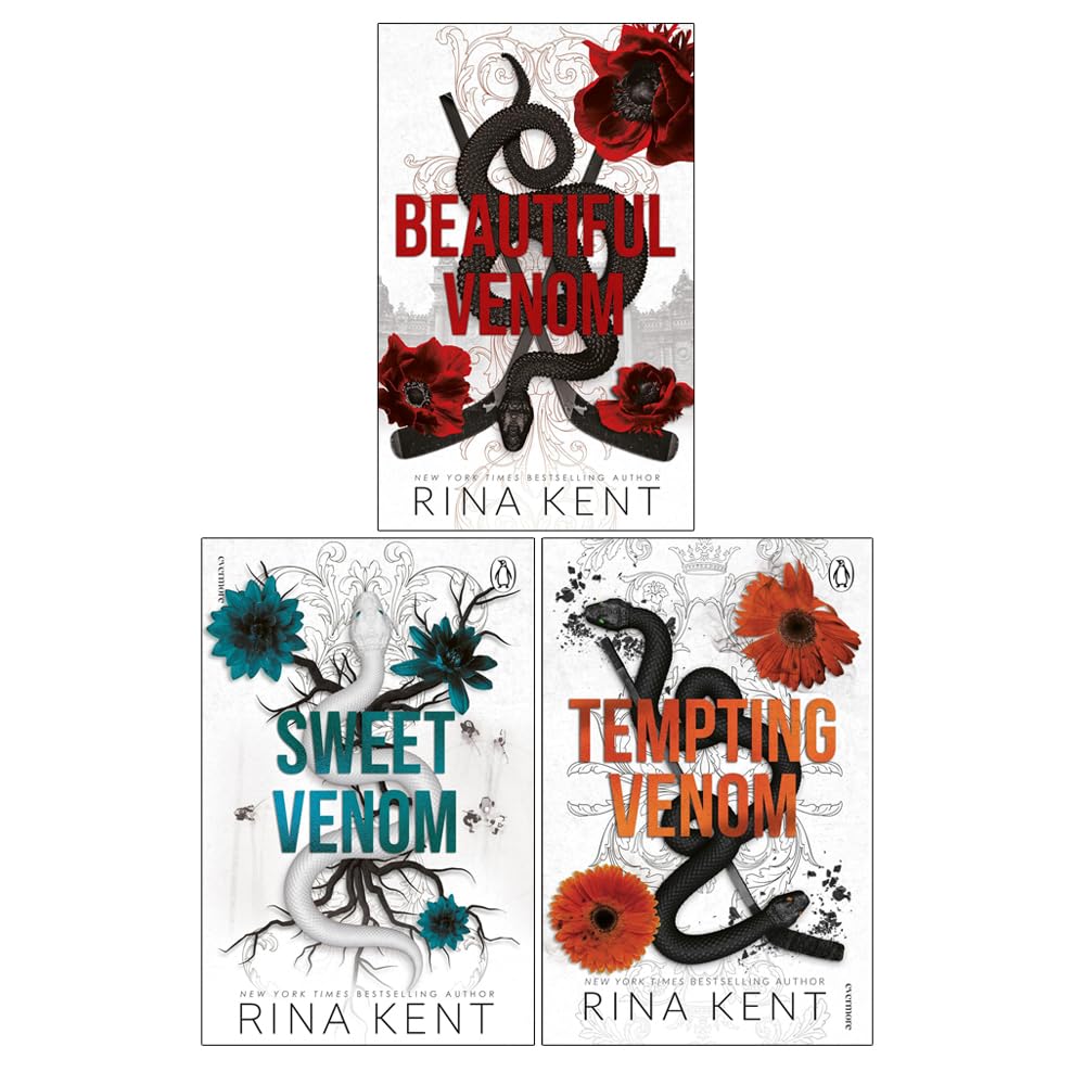 The Vipers Series 3 Books Collection Set by Rina Kent (Beautiful Venom, Sweet Venom and Tempting Venom)