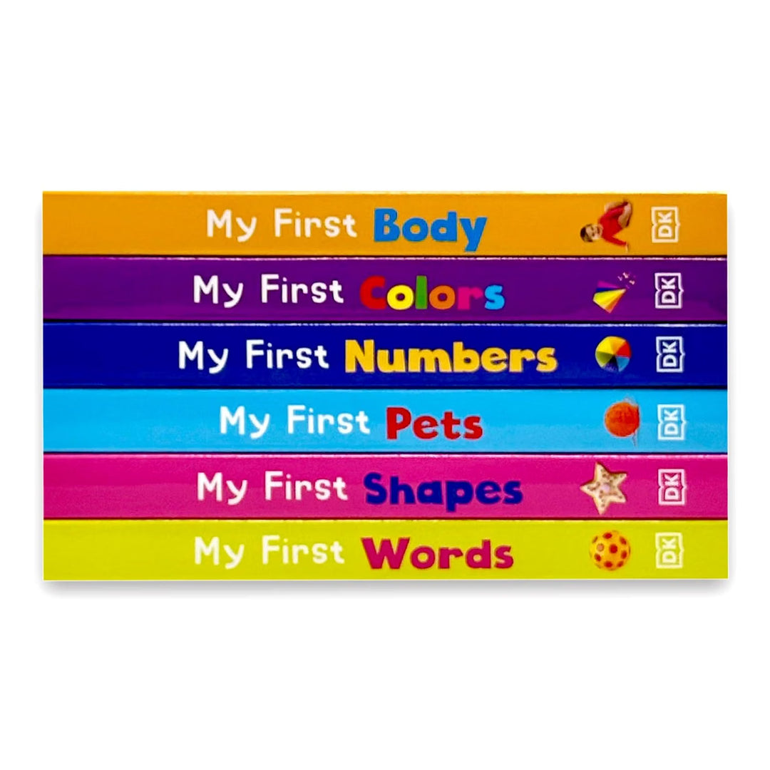 DK My First Learning Library 6 Book Box Set – My First Body, Colors, Numbers, Pets, Shapes & Words | Board Books for Toddlers
