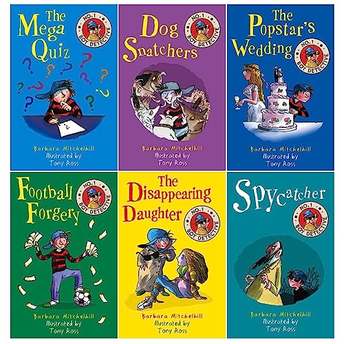 No.1 Boy Detective Series 6 Book Set Collection Set by Barbara Mitchelhill