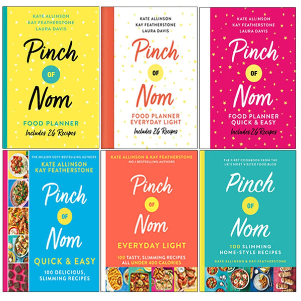 Pinch of Nom Collection 6 Books Set By Kay Featherstone, Kate Allinson & Laura Davis (Pinch of Nom Food Planner [Paperback], Everyday Light, Quick & Easy, Pinch of Nom Quick & Easy & More...)