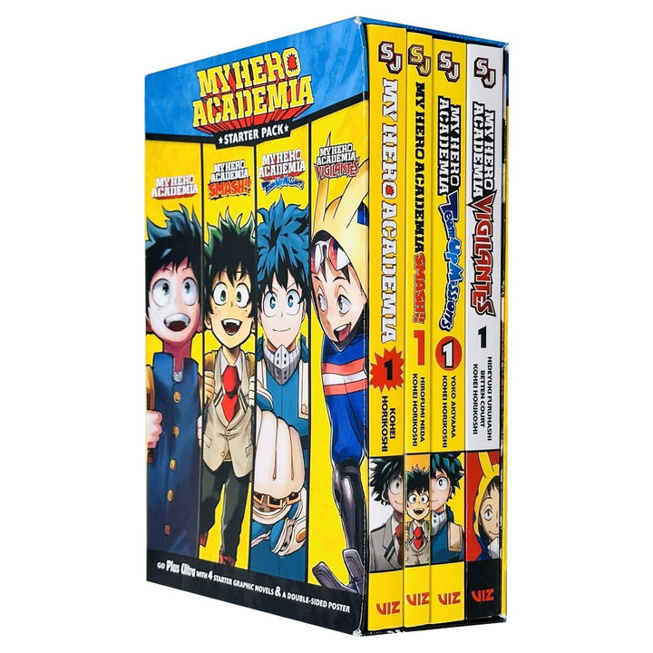 My Hero Academia Series Volume 1 Starter Pack of Smash, Team up Missions & Vigilantes Collection Books Box Set