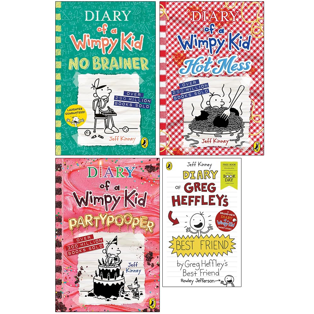 Diary of a Wimpy Kid: Books 18-20 + Greg Heffley's Best Friend - 4 Boo ...