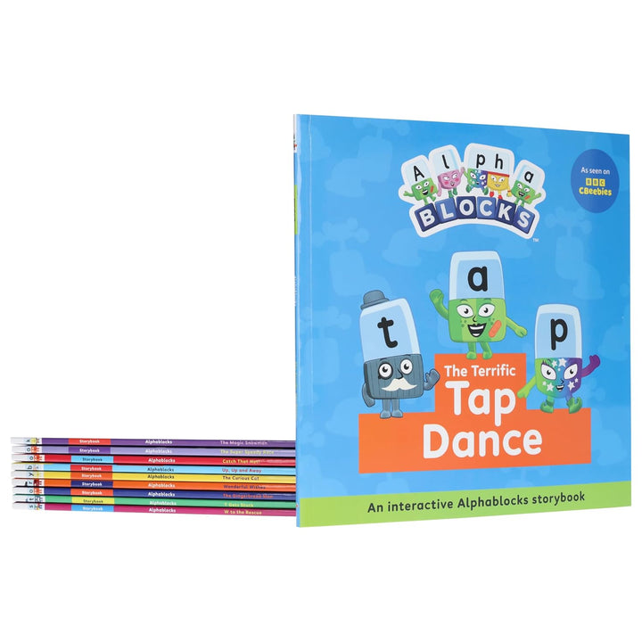 Alphablocks Read Together Interactive Children's 10 Picture Books Collection Set (Wonderful Wishes, The Curious Cat, Catch That Hat, The Magic ... Stuck and 4 More) for Early Readers