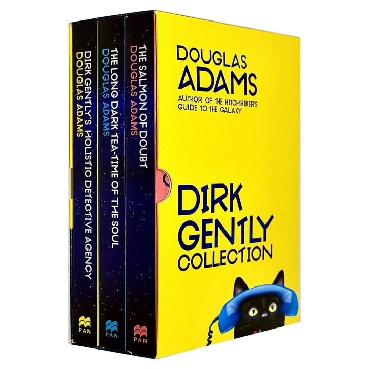The Complete Dirk Gently Trilogy Box Set Collection-Three Hilariously Holistic Adventures by Douglas Adams (Dirk Gently’s Holistic Detective Agency, Long Dark Tea-Time of the Soul, Salmon of Doubt)