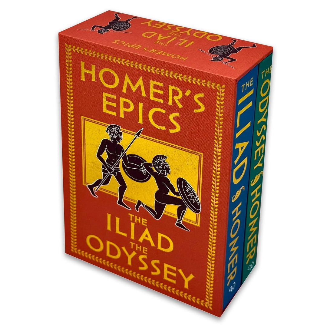 The Iliad and The Odyssey 2 Books Collection Box Set by Homer | Classic Greek Mythology & Epic Poetry | Hardback Edition